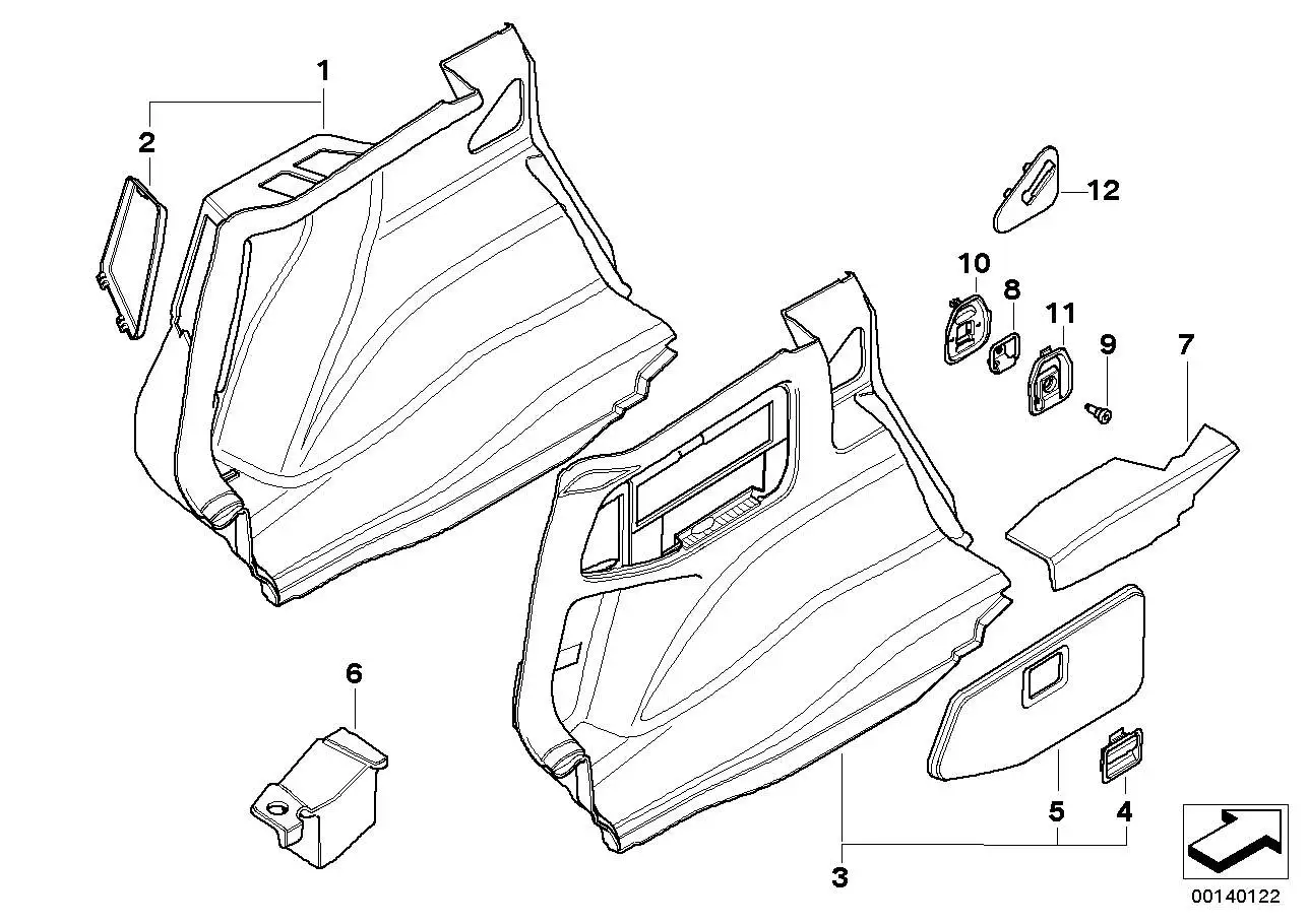 BMW Auflage Längsträger links E81 E82 E87 E90 E91 E92 51477141097