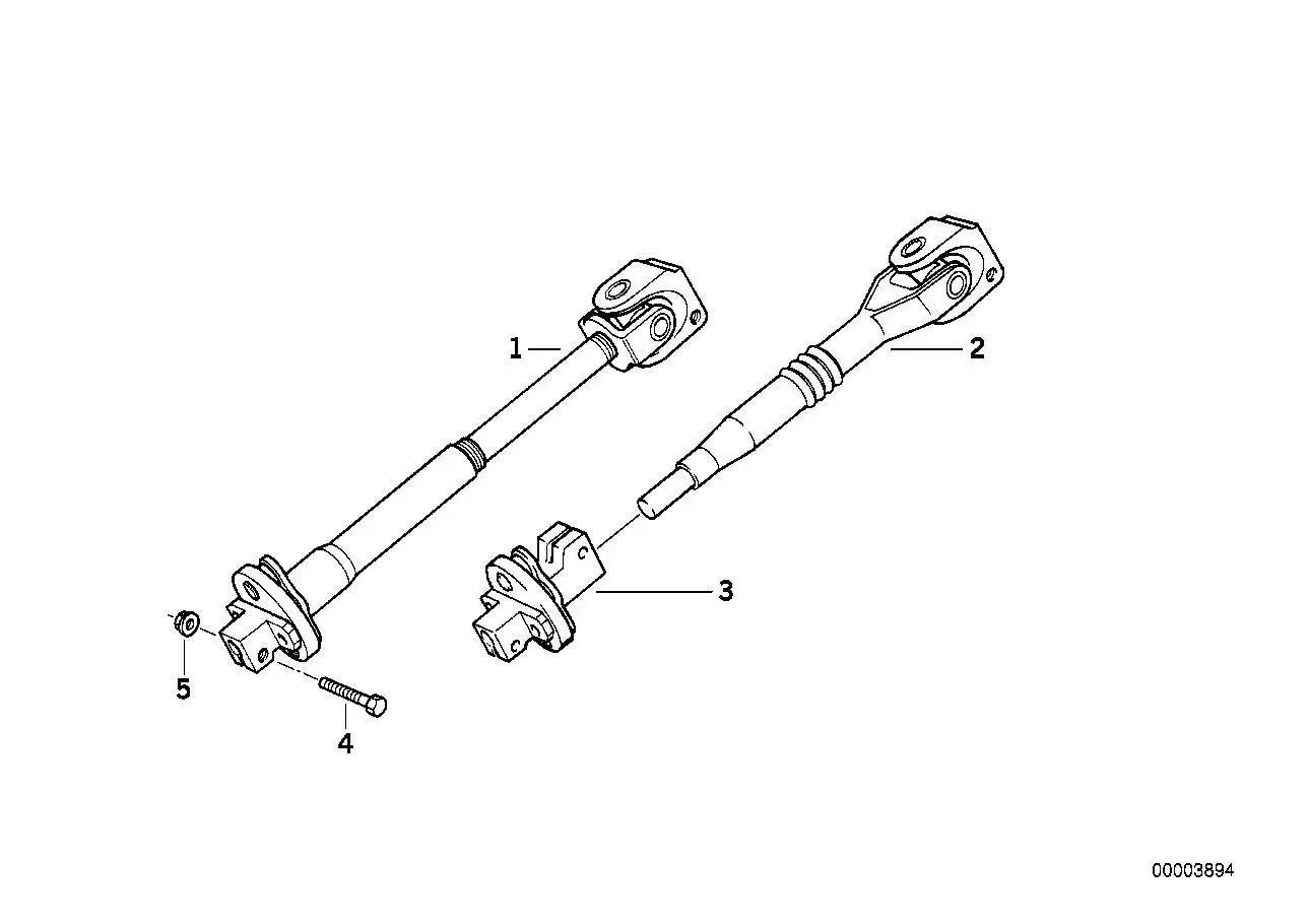 BMW Lenkspindel unten E36 32311161800