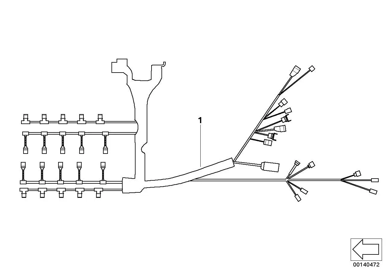 BMW Kabelbaum Motor E60 E61 E63 E64 12517838823