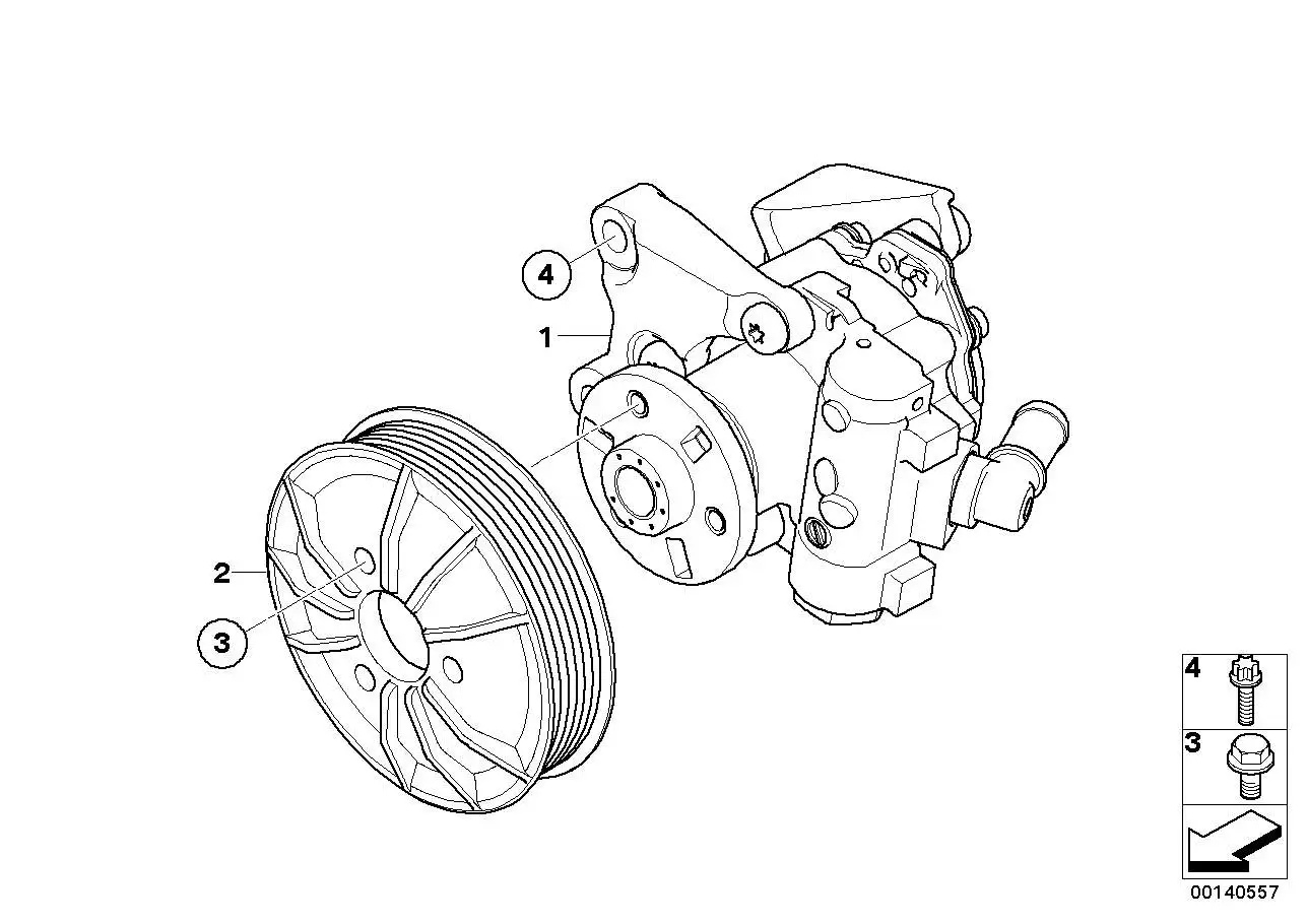 BMW Lenkhilfepumpe E60 E61 E63 E64 32416779362