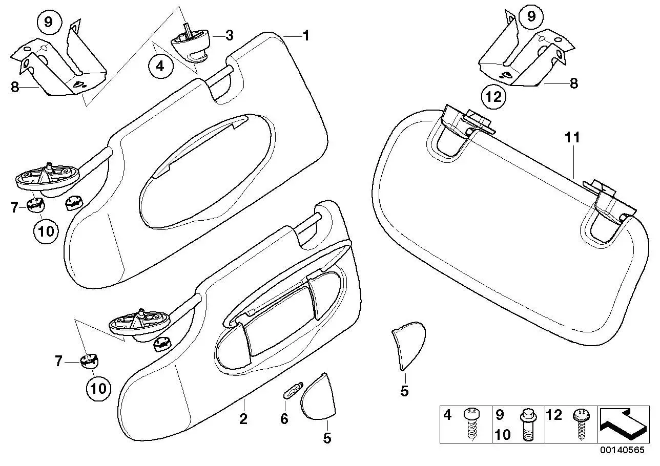BMW Streuscheibe links R50 R53 51167064715 - Bildposition 05