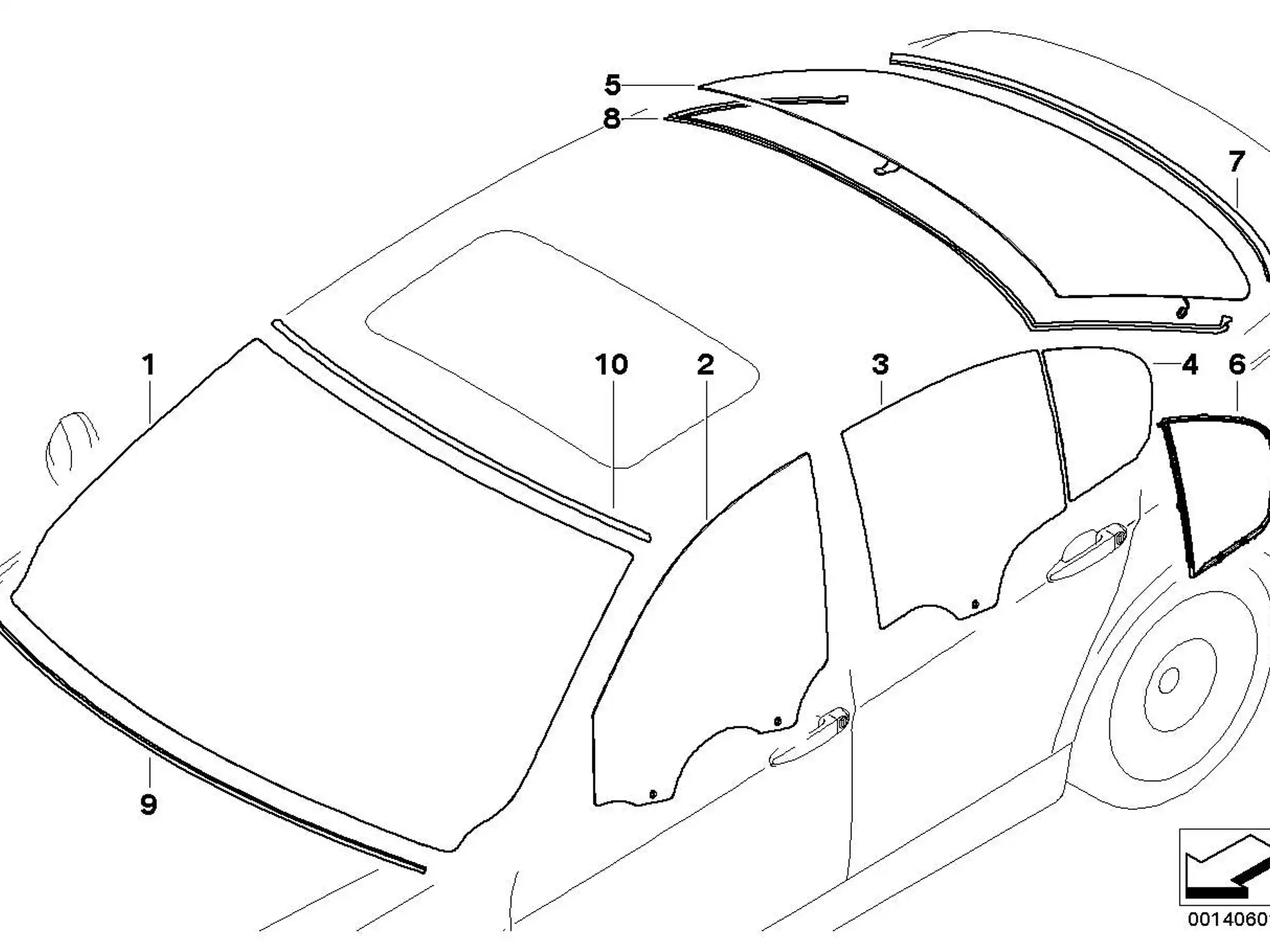 BMW Clip unten rechts E90 E91 51137172103