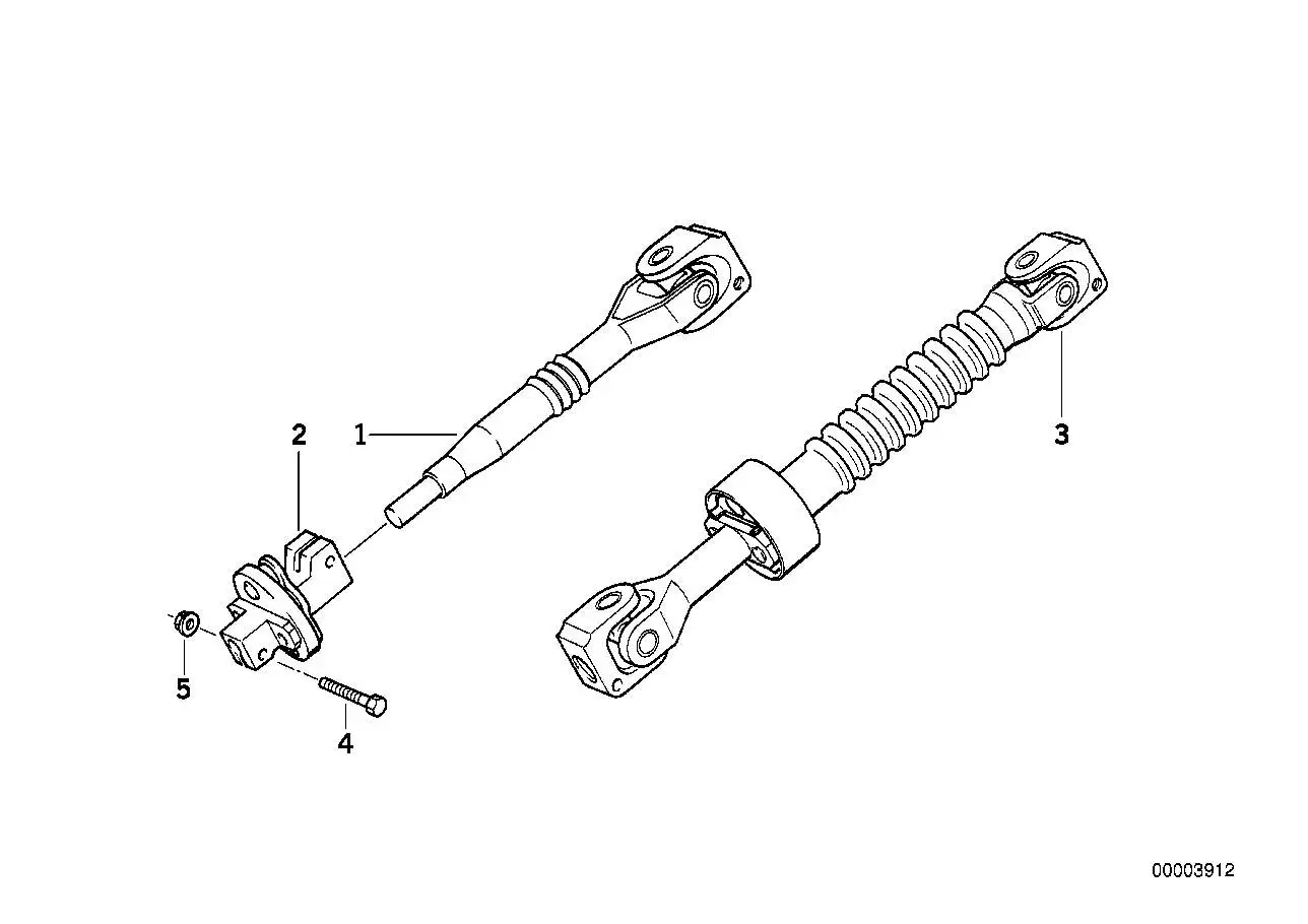 BMW Lenkspindel unten E36 32311092958 - Z3 E36