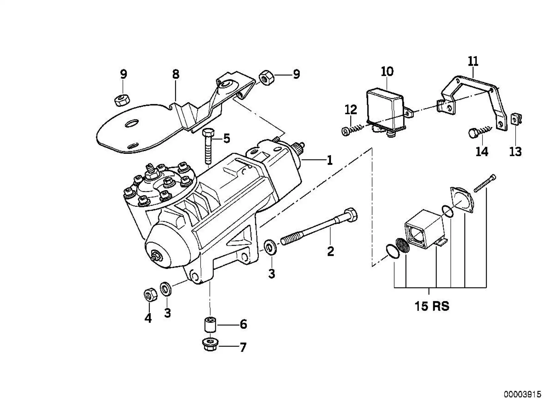 BMW Steuergerät Servotronic E24 E31 E32 E34 32431162705