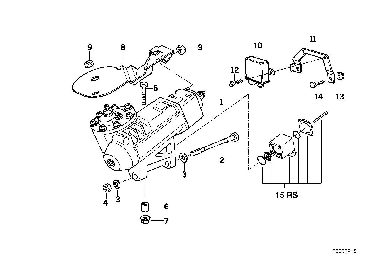 BMW Steuergerät Servotronic E24 E31 E32 E34 32431162705 - Bildpos