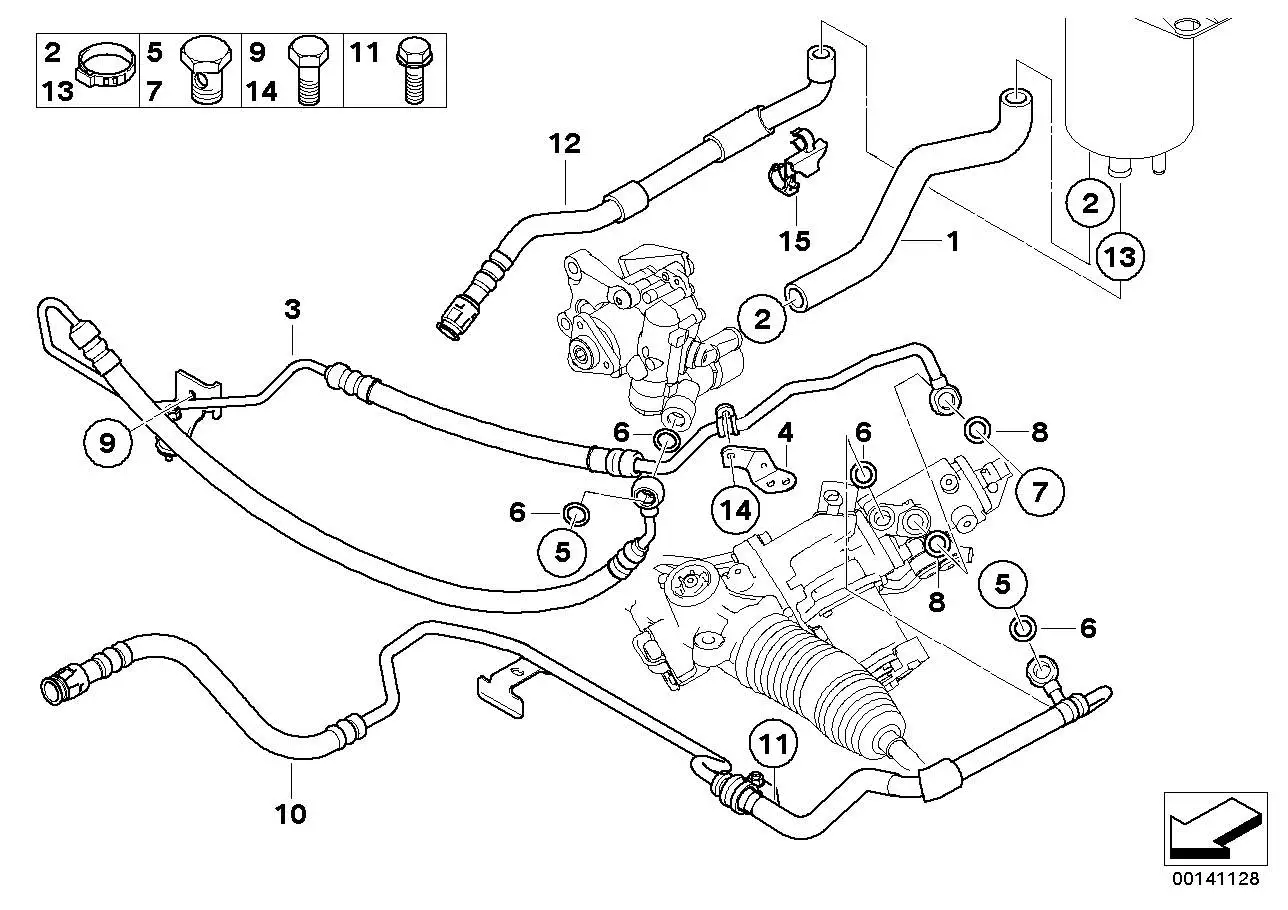 BMW Dehnschlauch E60 E61 E63 E64 32416774188