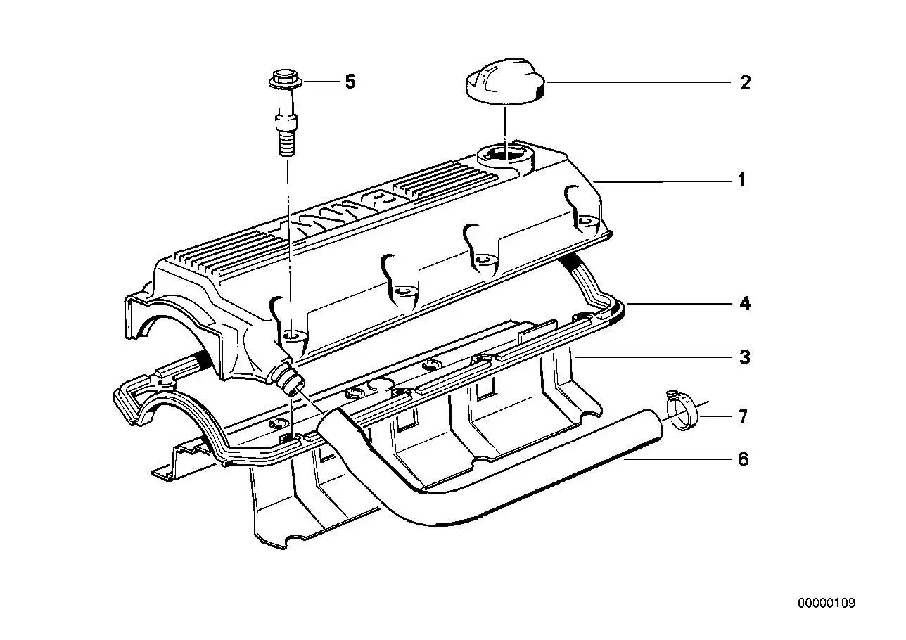 BMW Deckeldichtung E30 E34 E36 11121727726 - Z1 E30, Z3 E36, 5er