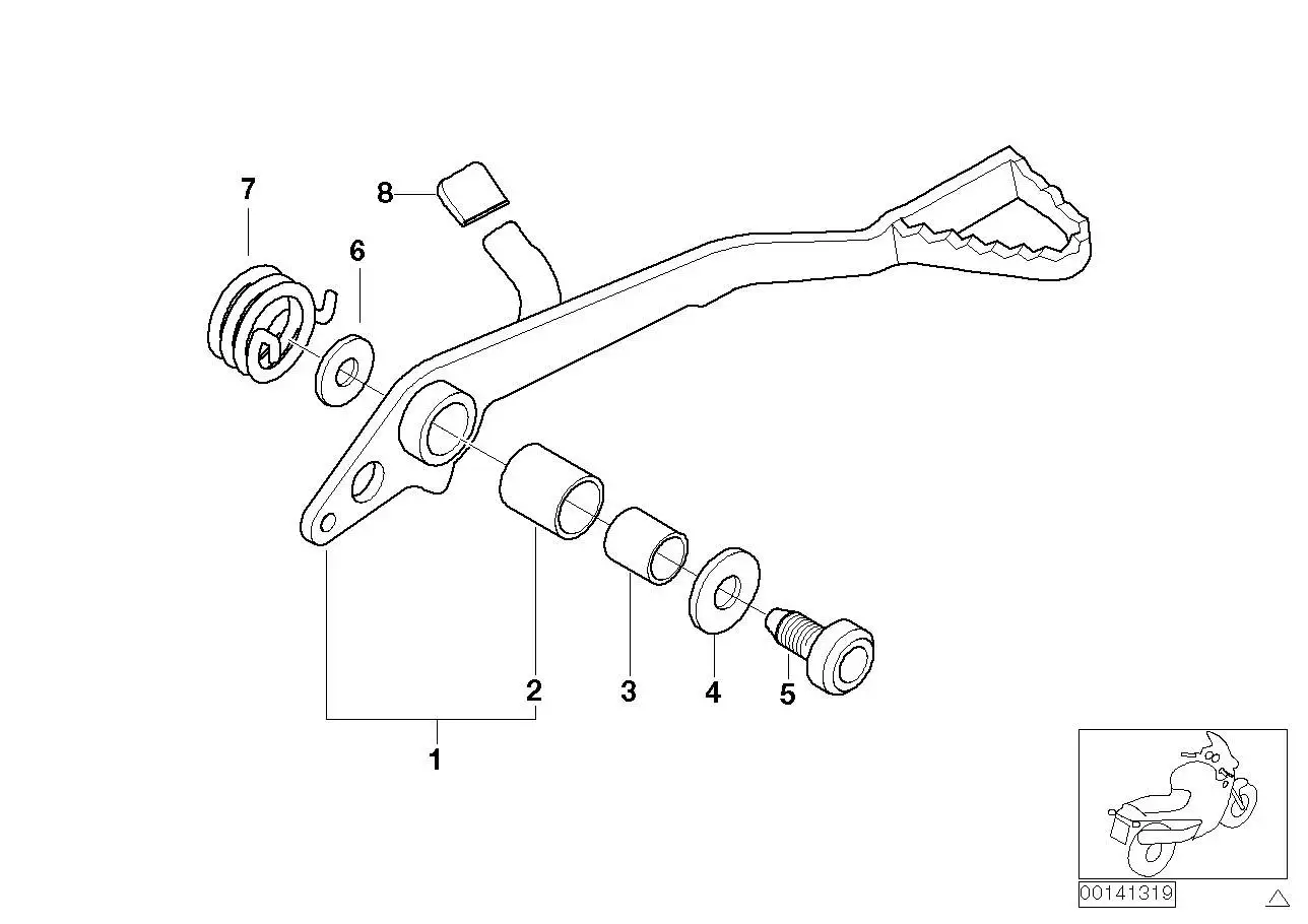 BMW Fussbremshebel R13 35217651457