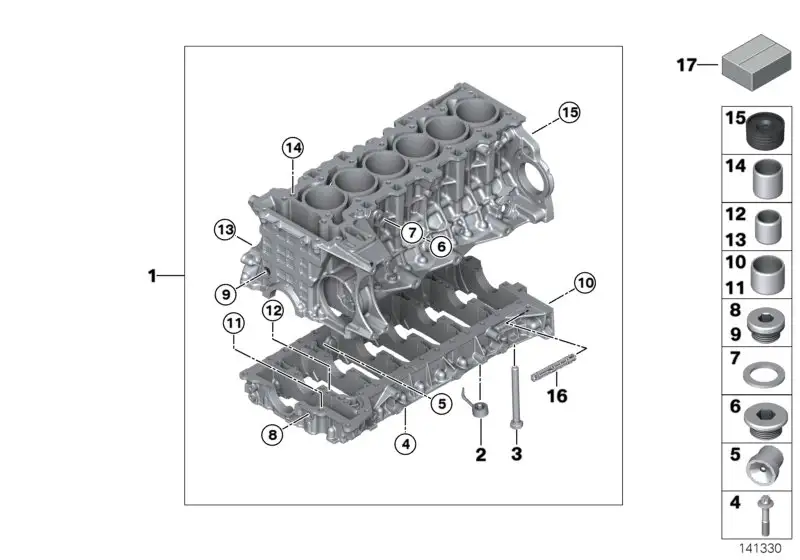 BMW Verschlussstopfen E60 E61 E63 E64 E65 E66 E70 E81 E82 E83 E84