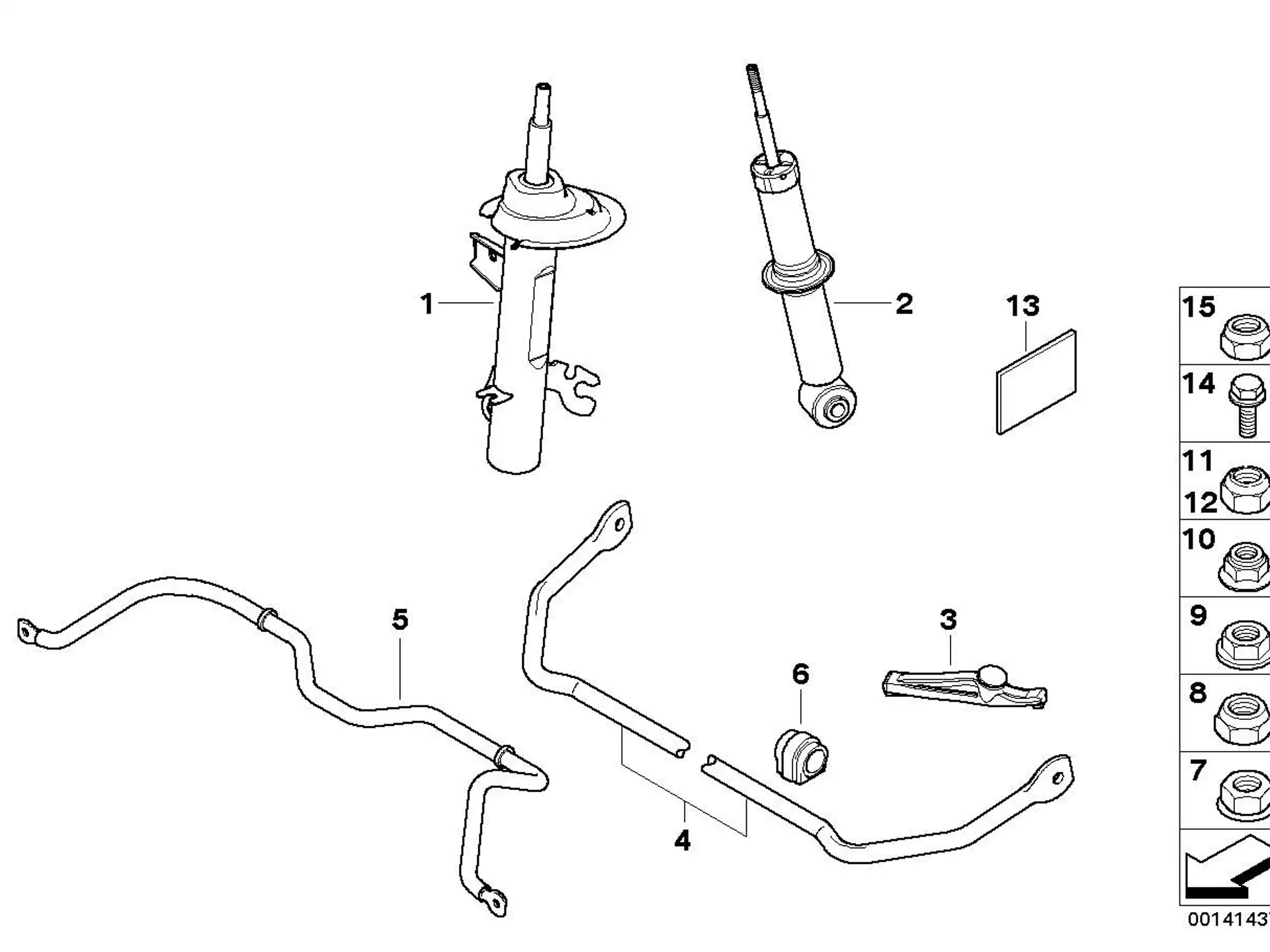 BMW Aufkleber R50 R53 R56 R58 01290391593