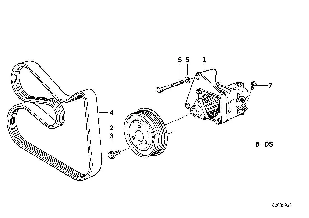 BMW Riemenscheibe E36 E46 32421247891