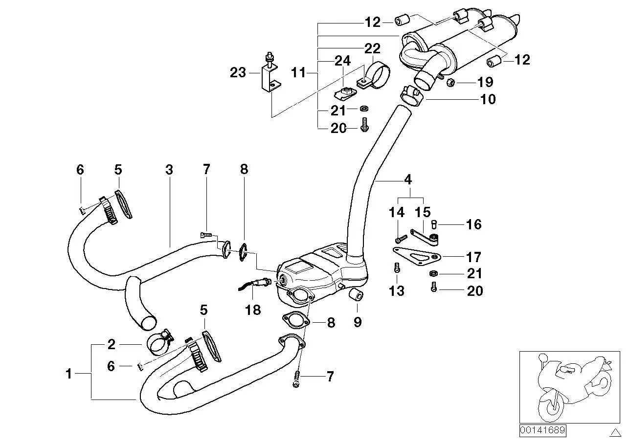 BMW Endschalldämpfer 18127688287