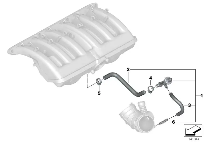 BMW Saugstrahlpumpe E83 E85 11617545383 - X3 E83 SAV, Z4 E85 Road