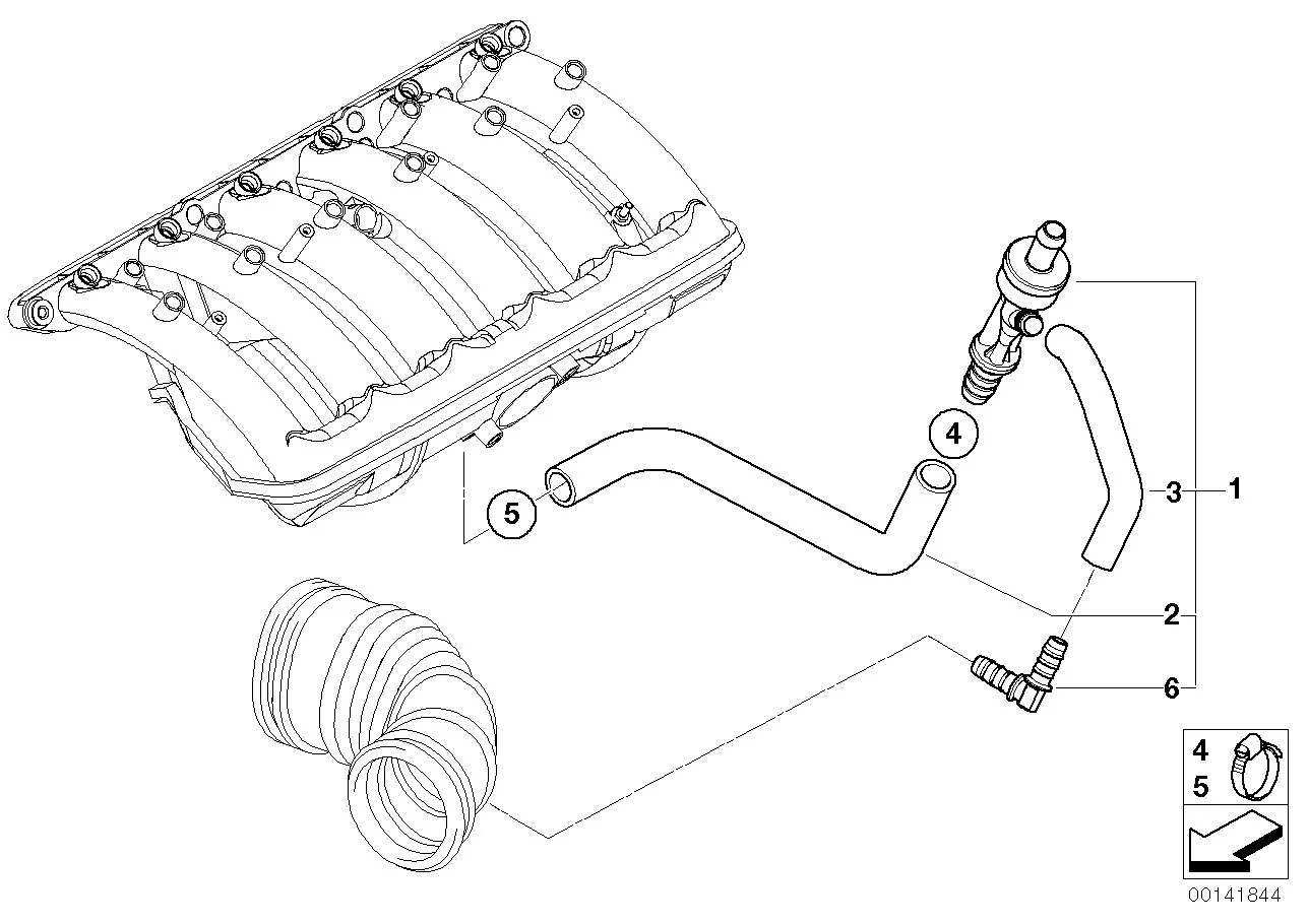 BMW Winkelstück E39 E46 13327503677-2
