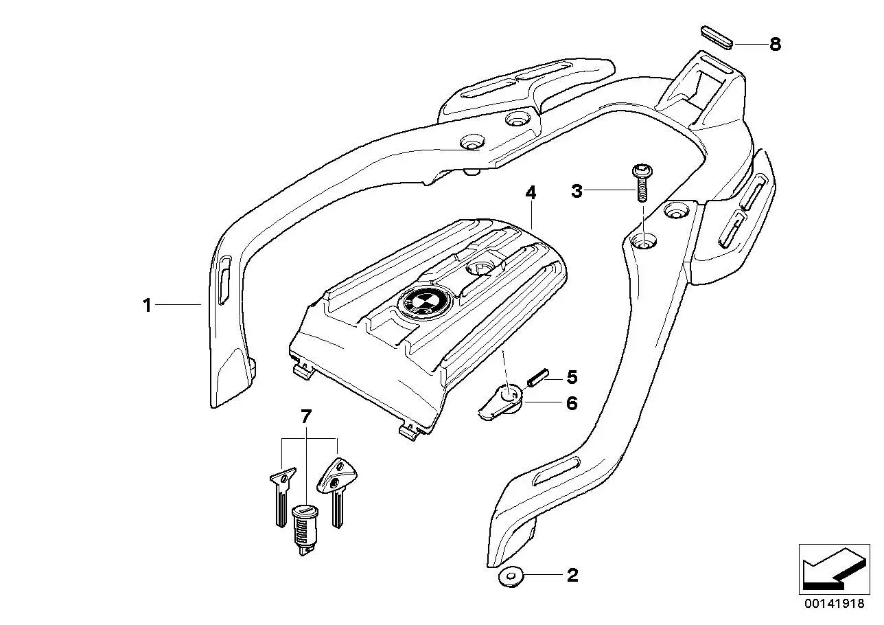 BMW Gummiauflage R13 46547678929