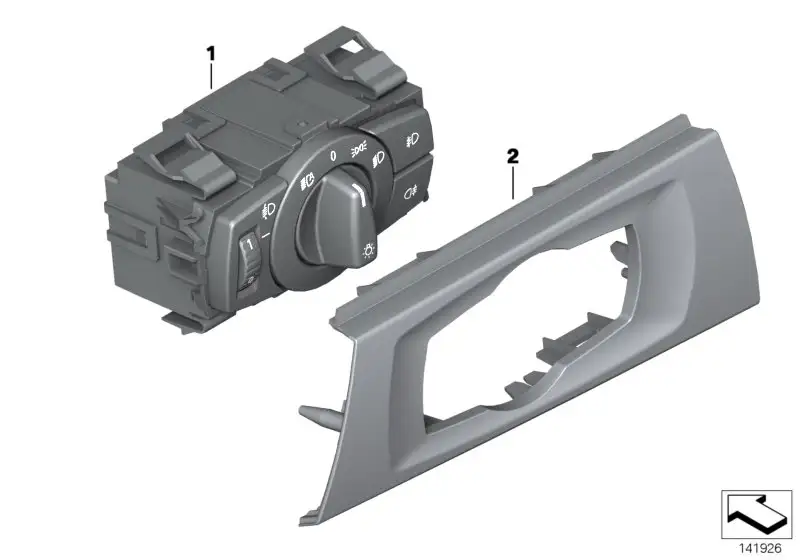 BMW Bedieneinheit Licht E81 E82 E84 E87 E88 E90 E91 61316932795