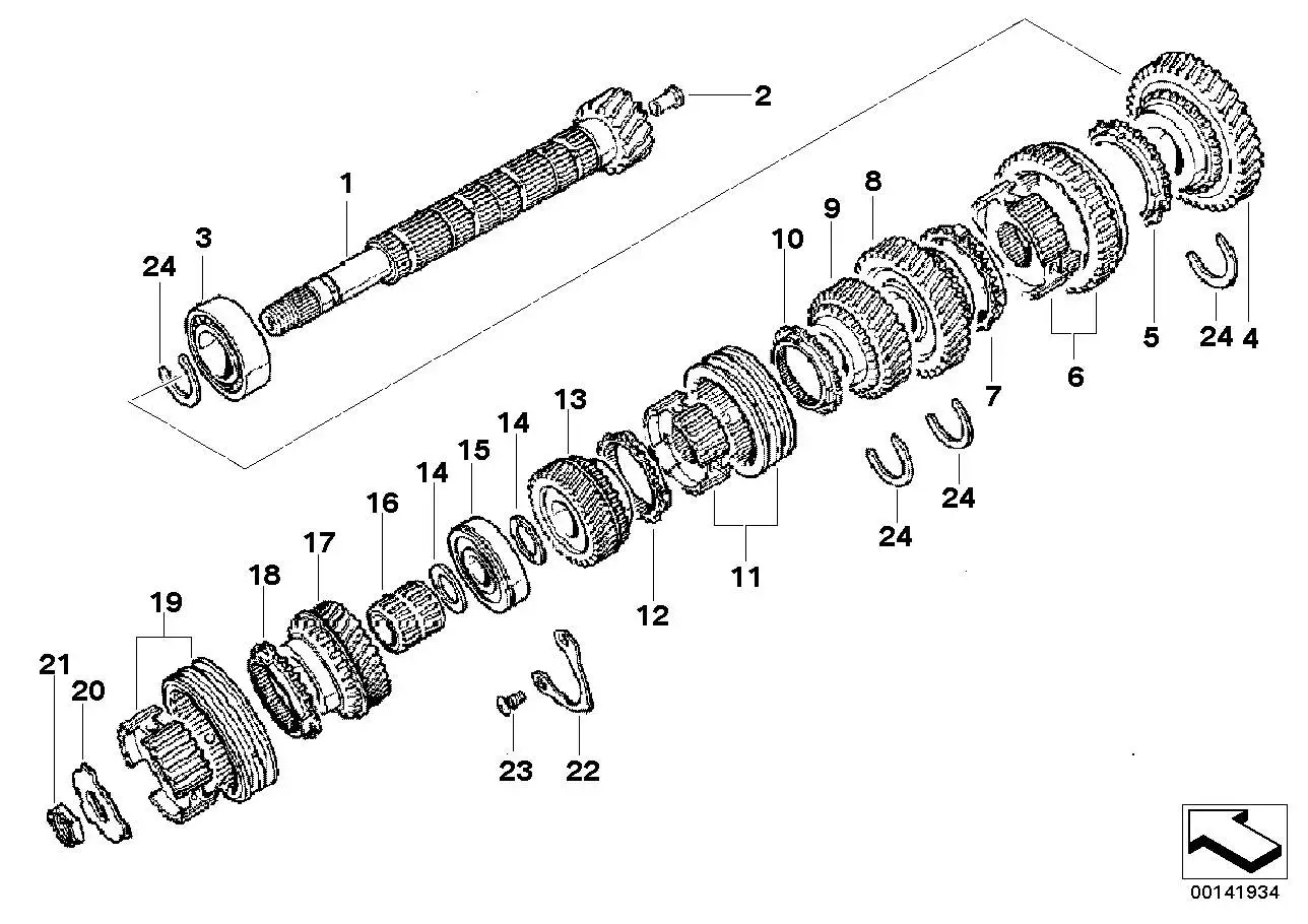 BMW Synchronring R50 23221037386 - MINI R50
