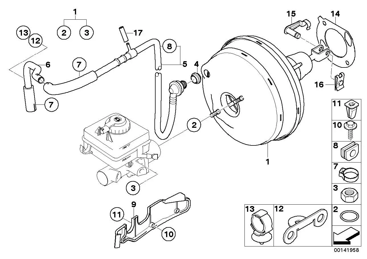 BMW Unterdruckleitung E60 E61 E63 E64 E65 E66 34336762103 - 5er,