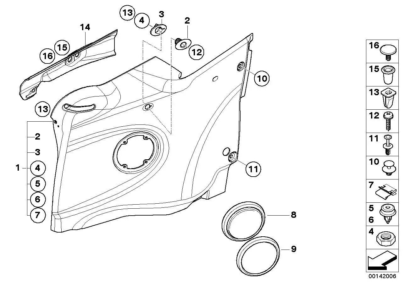 BMW Befestigungsstopfen R52 07147152689 - Bildposition 11