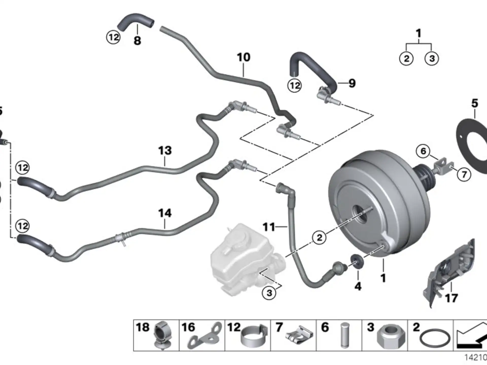 BMW Formschlauch E81 E82 E84 E87 E88 E90 E91 E92 E93 11667549507