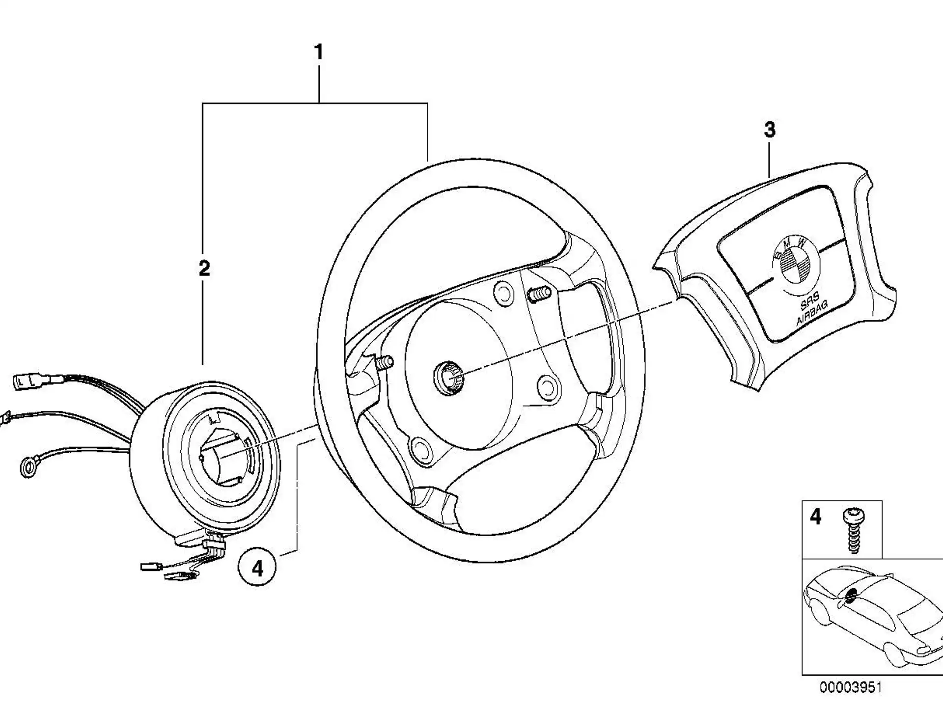 BMW Schraube Innentorx E31 E34 E36 E38 E39 E46 E53 E83 32341097110