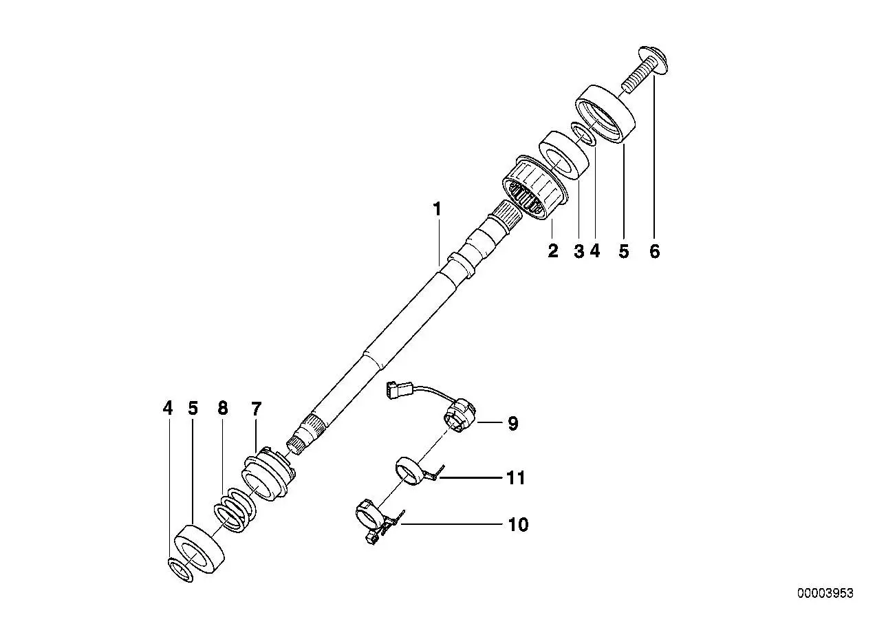 BMW Lenkwinkelsensor E38 E39 37141094143