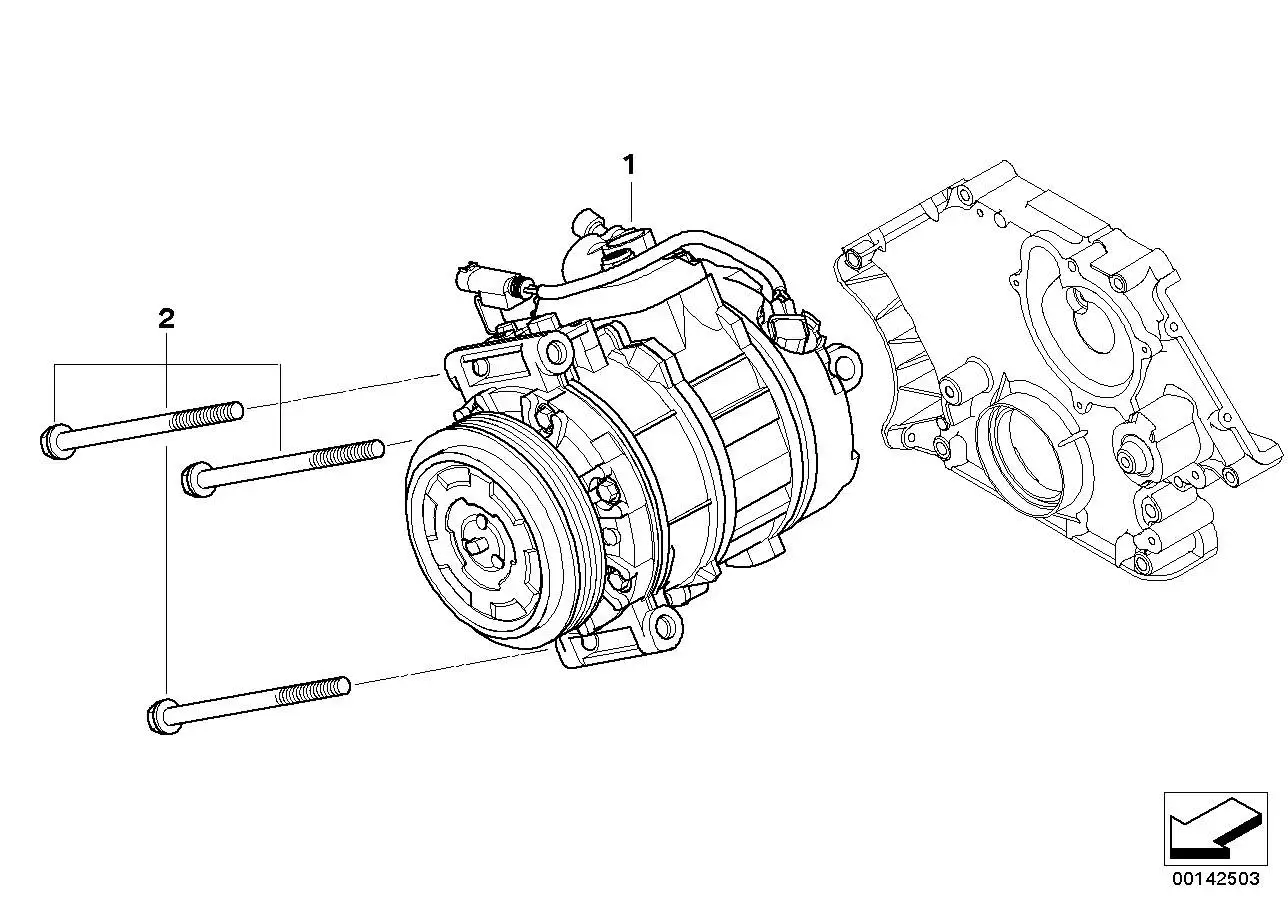 BMW Klimakompressor E60 E61 E63 E64 E65 E66 E89 64509174803