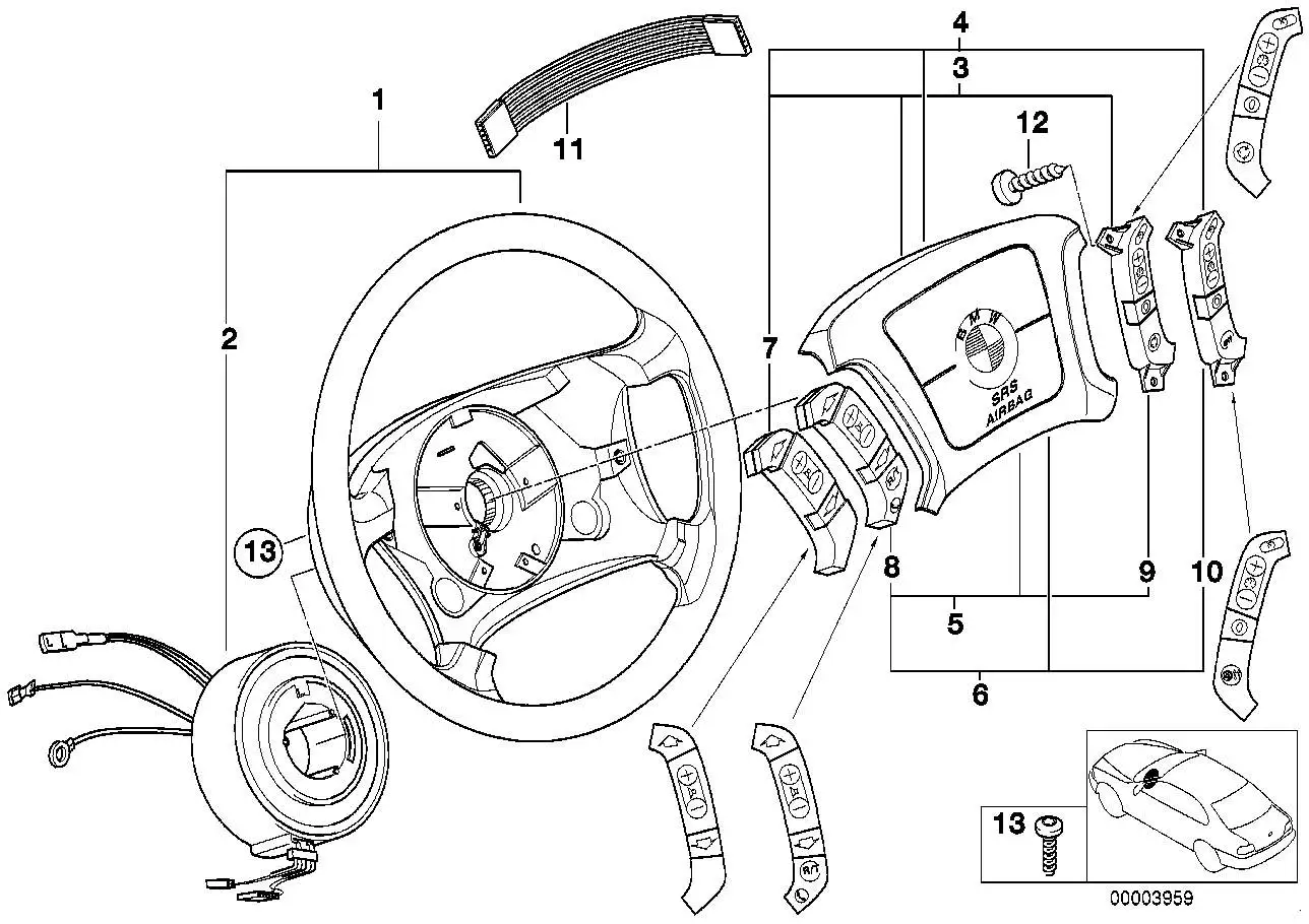 BMW Prallplatte Airbag E38 E39 32341095135