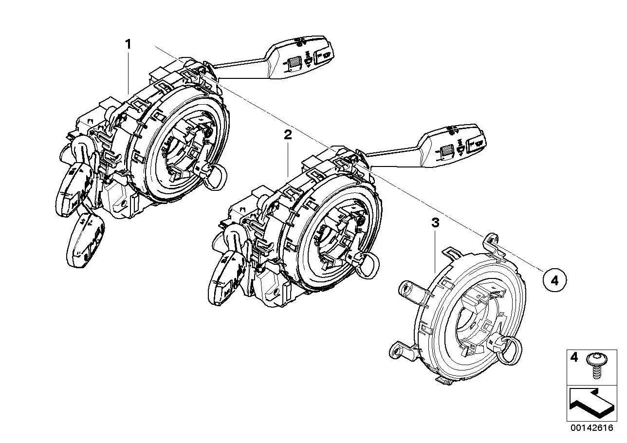 BMW Schaltzentrum Lenksäule E71 E72 E92 E93 61319169072 - X6 E71