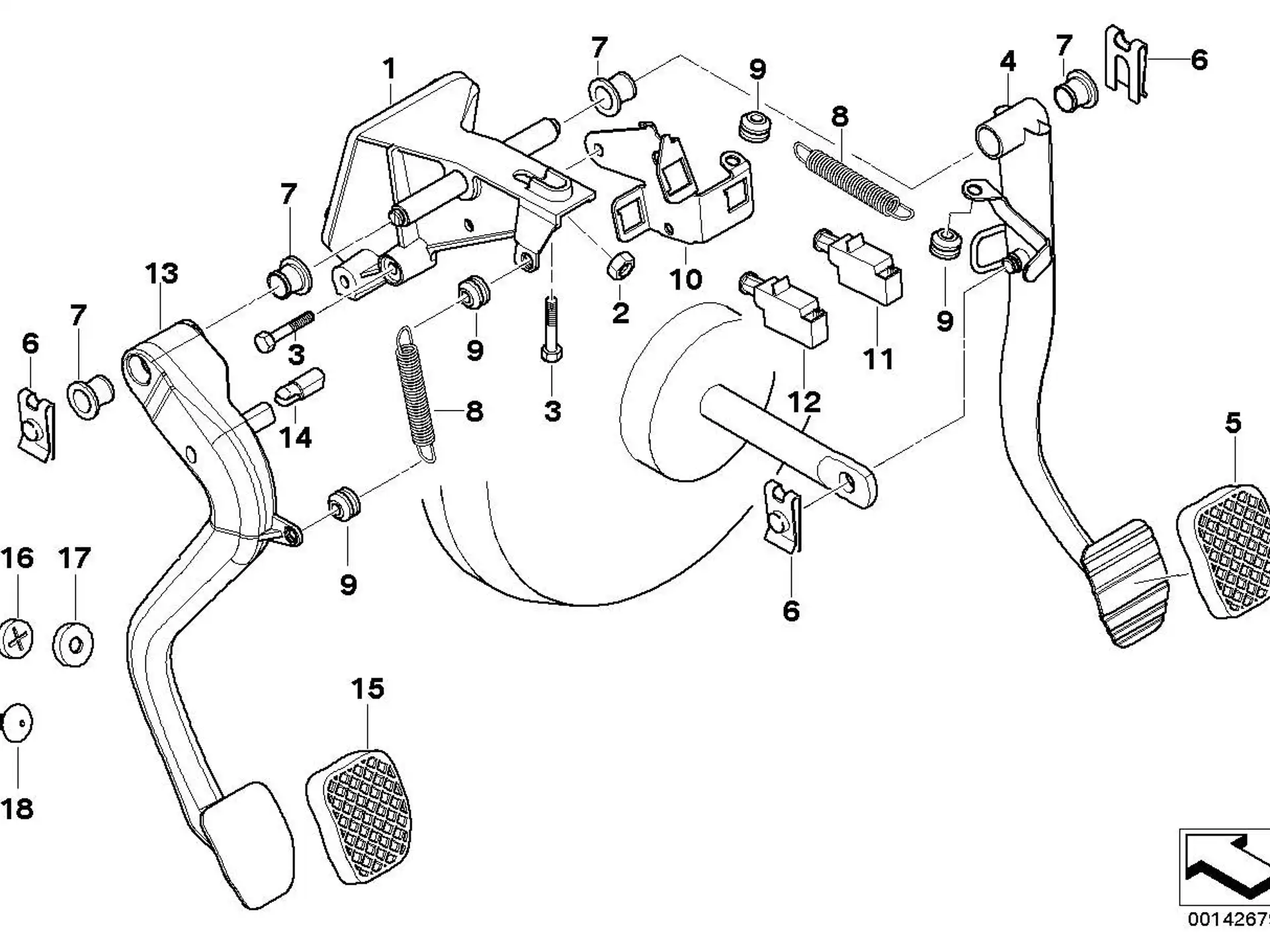 BMW Pedalüberzug E30 E12 E21 E24 E23 E28 E31 E32 E34 E36 E38 E39 E46 E52 E53 E60 E61 E63 E64 E81 E82 E83 E84 E85 E86 E87 E88 E89 E90 E91 E92 E93 F10 F11 F20 F21 F22 F23 F25 F26 F30 F31 F32 F33 F34 F36 F80 F82 F83 F87 F87N 35211108634