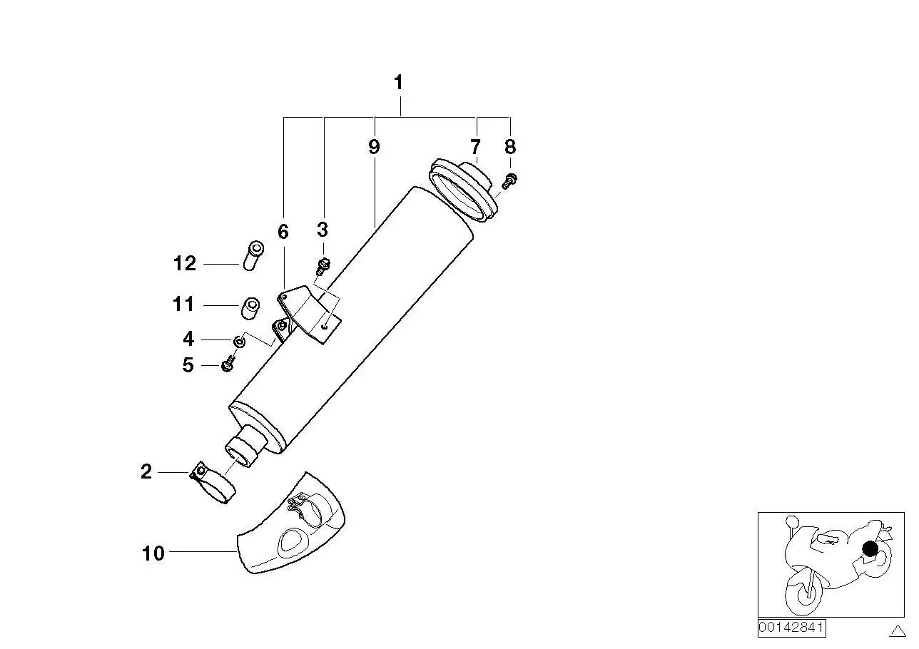 BMW Zylinderschraube R21 R22 07119910374
