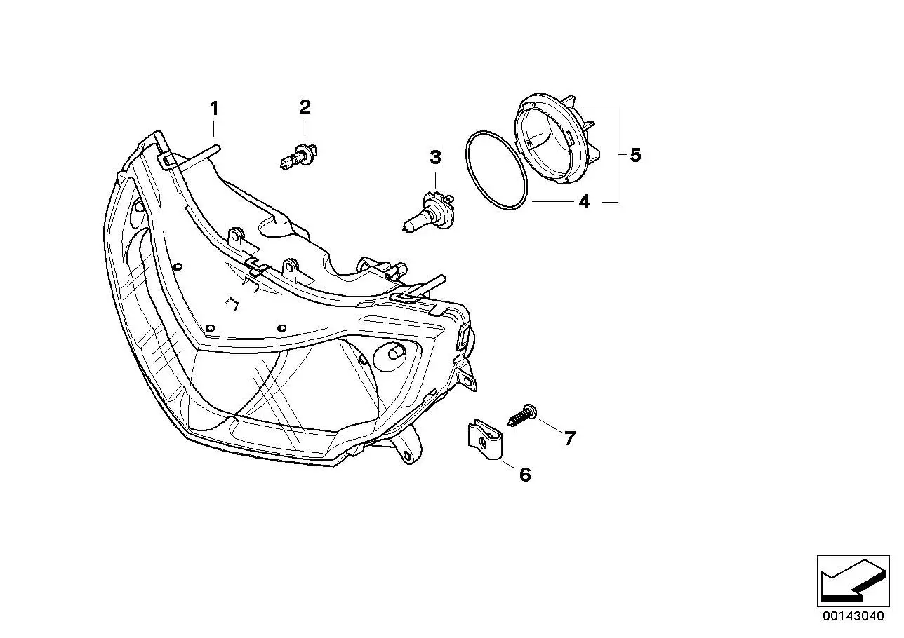BMW Scheinwerfer K26 63127718053