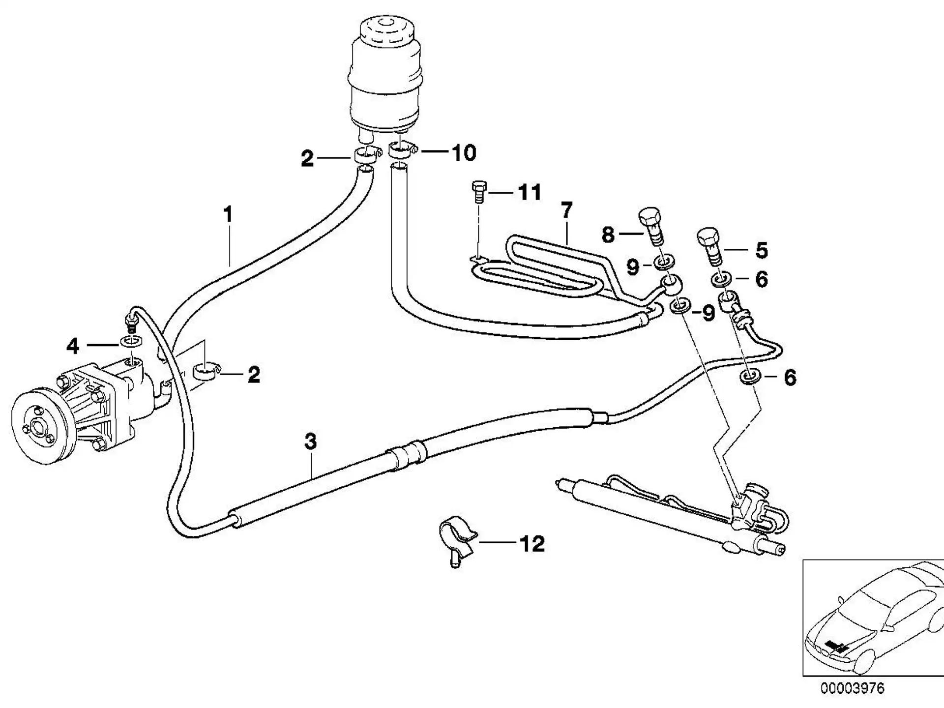 BMW Formschlauch E36 32411092982