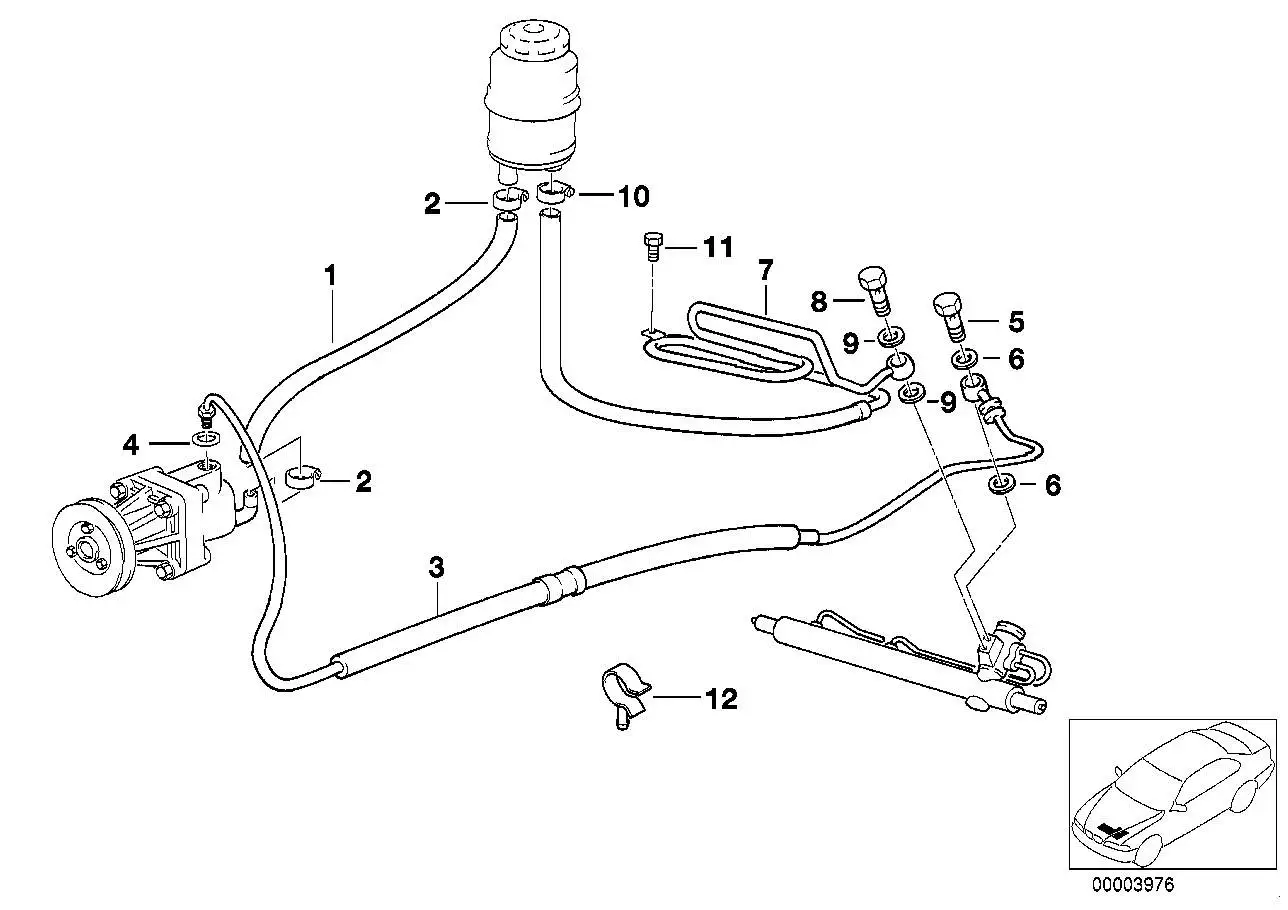BMW Formschlauch E36 32411092982 - Z3 E36