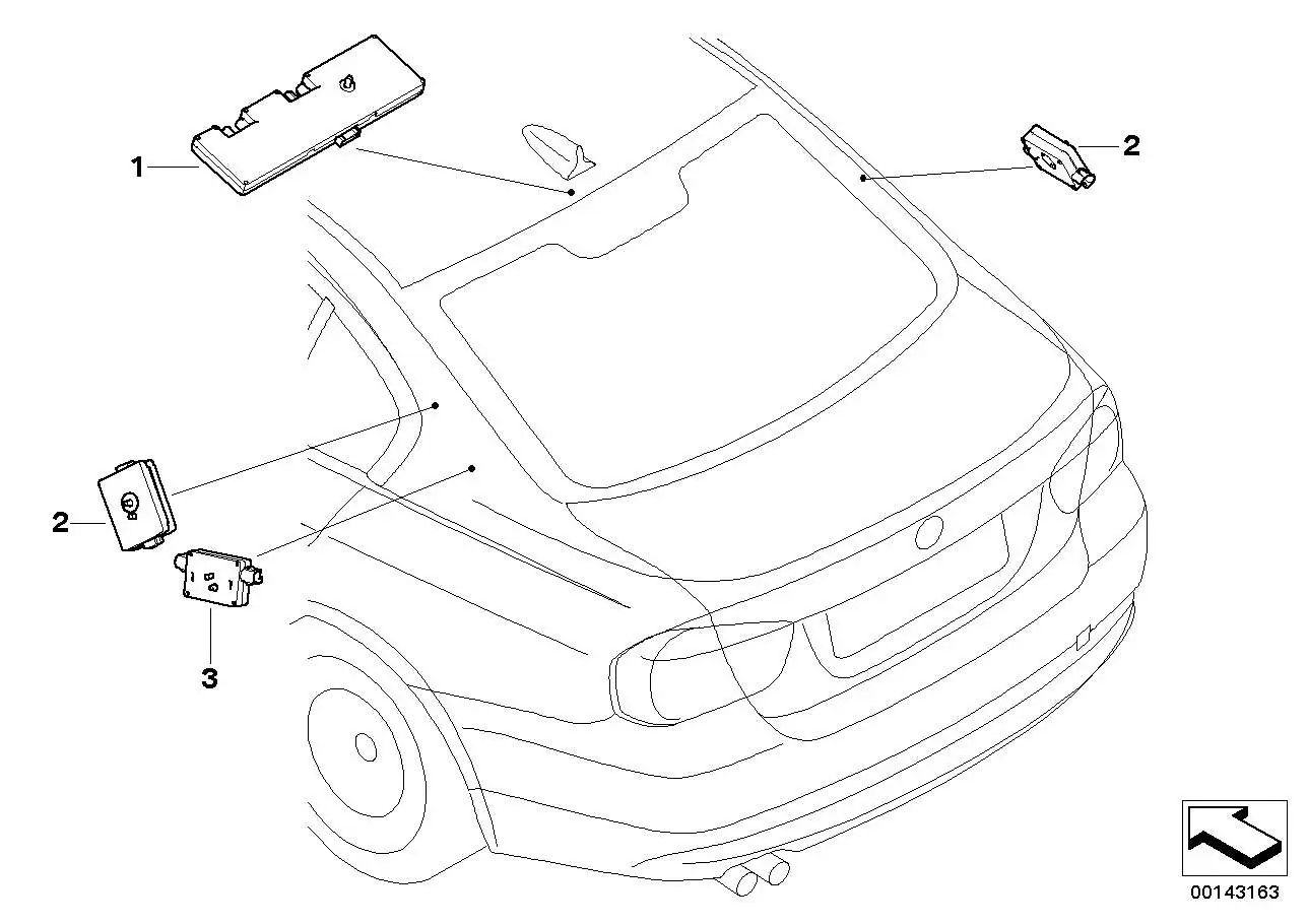 BMW Antennenverstärker Diversity E90 E92 65209187644