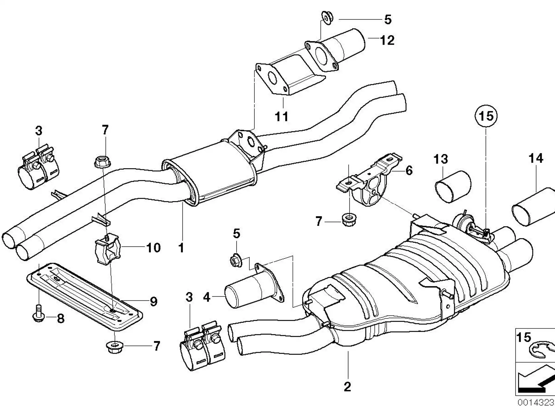 BMW Gummilager E46 18207503246