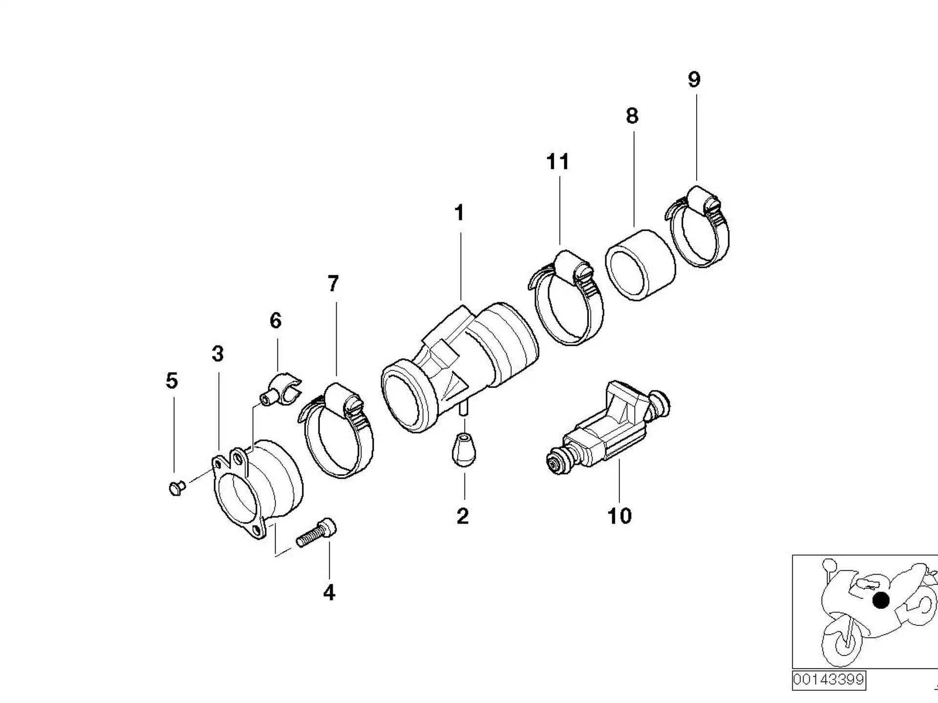 BMW Schelle K30 K41 11611464912