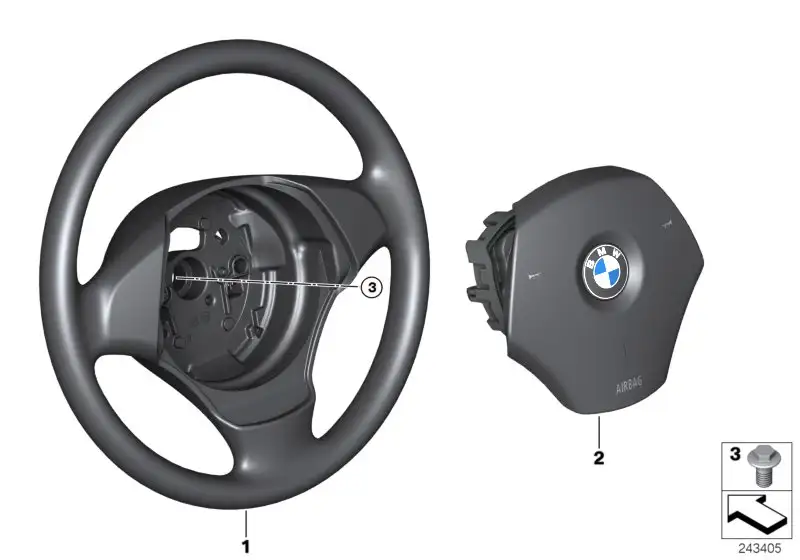 BMW Airbageinheit Fahrerseite E84 E90 E91 32306779829