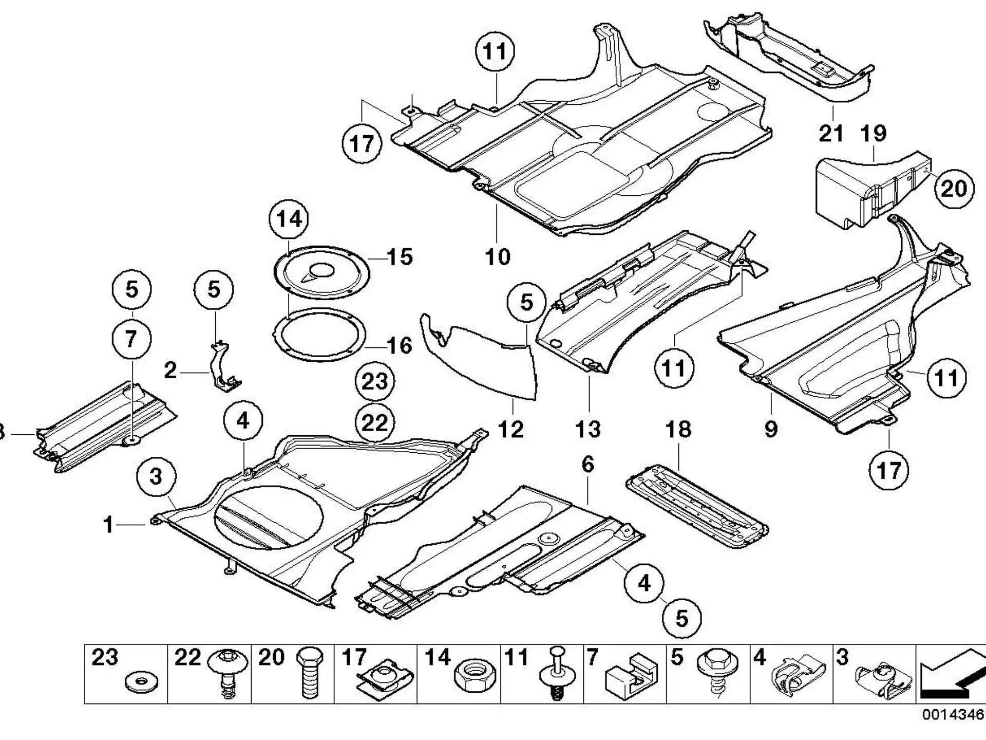 BMW Verkleidung links E46 51718218119