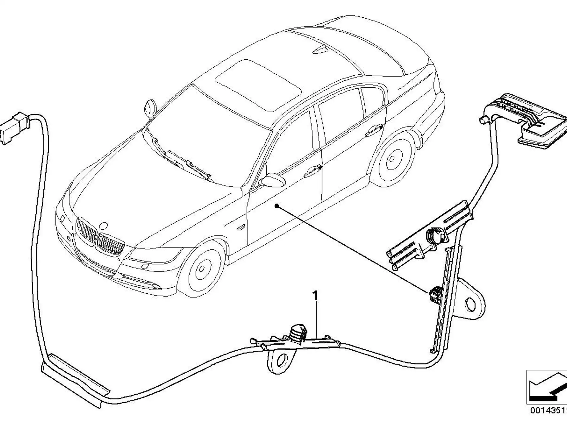 BMW Türgriffbeleuchtung rechts E84 E90 E91 63317181314