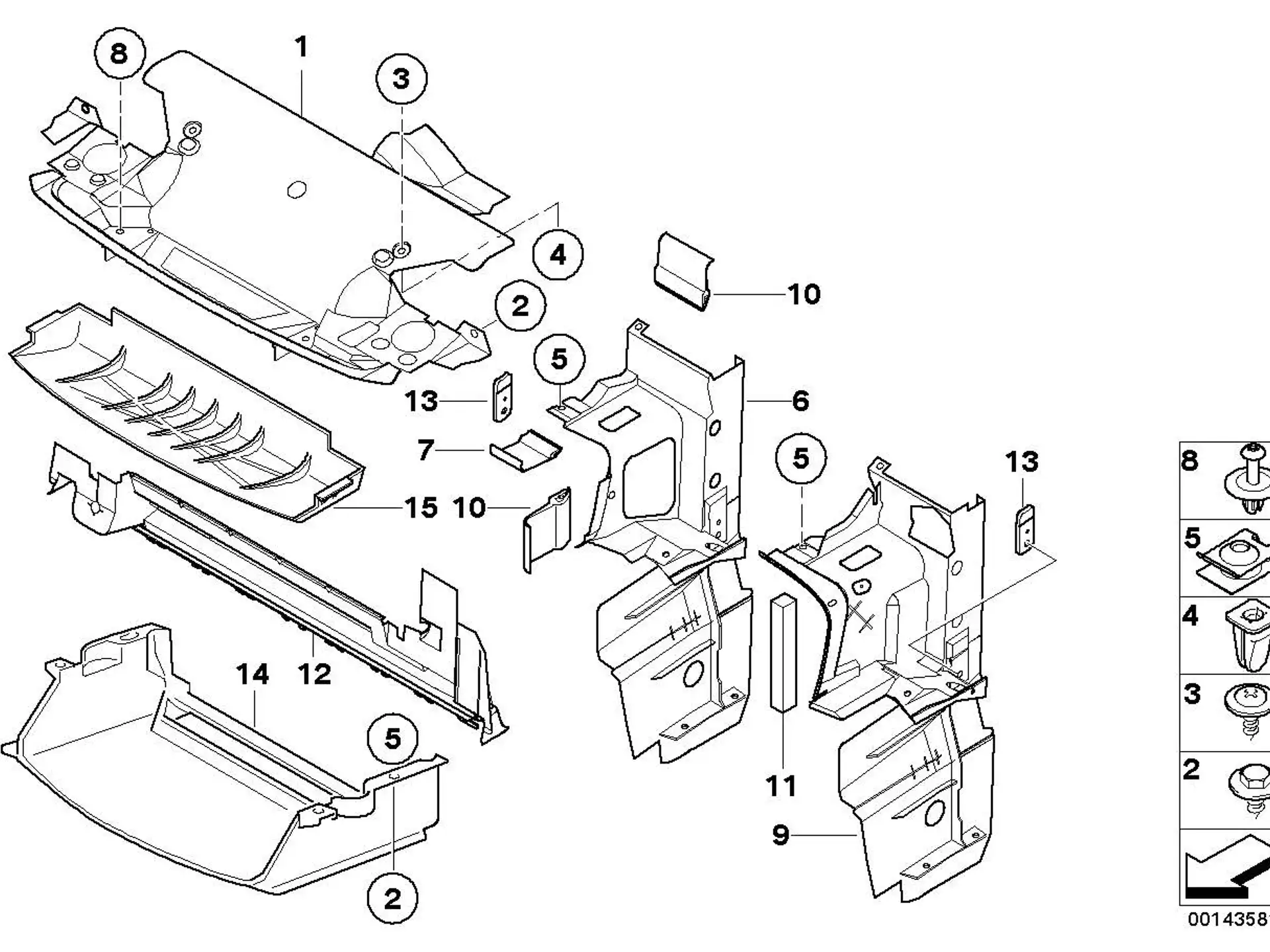 BMW Abdeckung Oberteil E36 51711977986