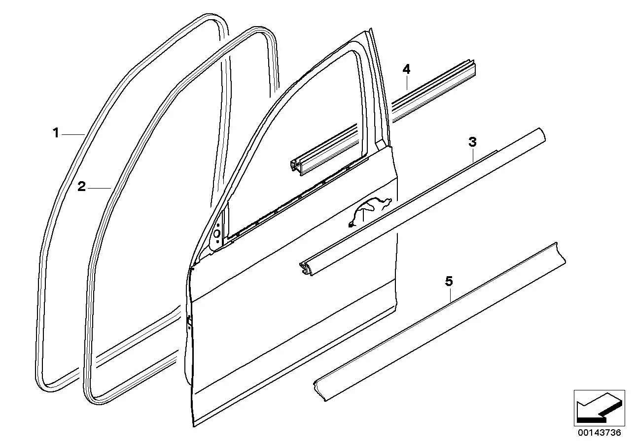 BMW Fugenabdichtung E87 51337066605 - 1er E87