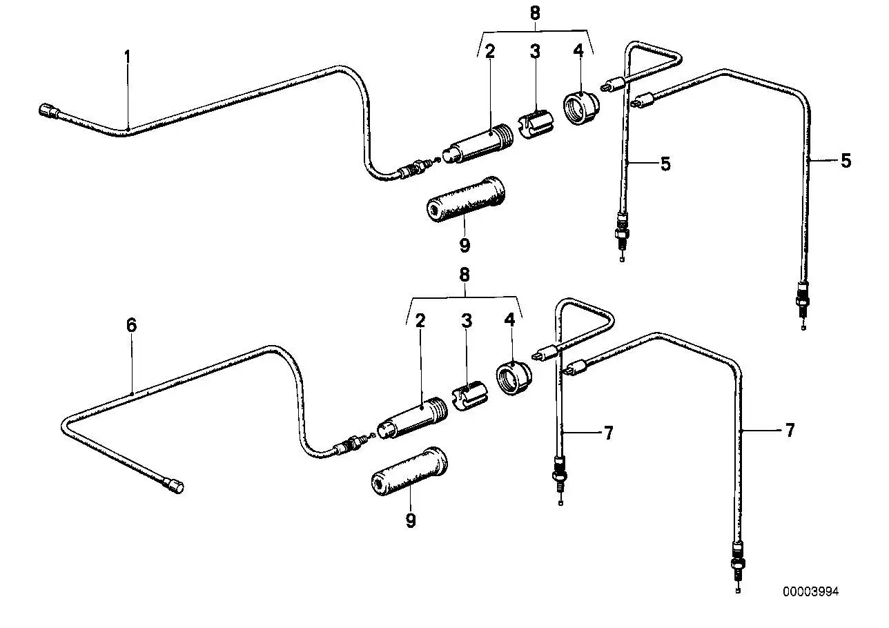 BMW Gaskabelzug R45 R45T R65 R65T 32731242125