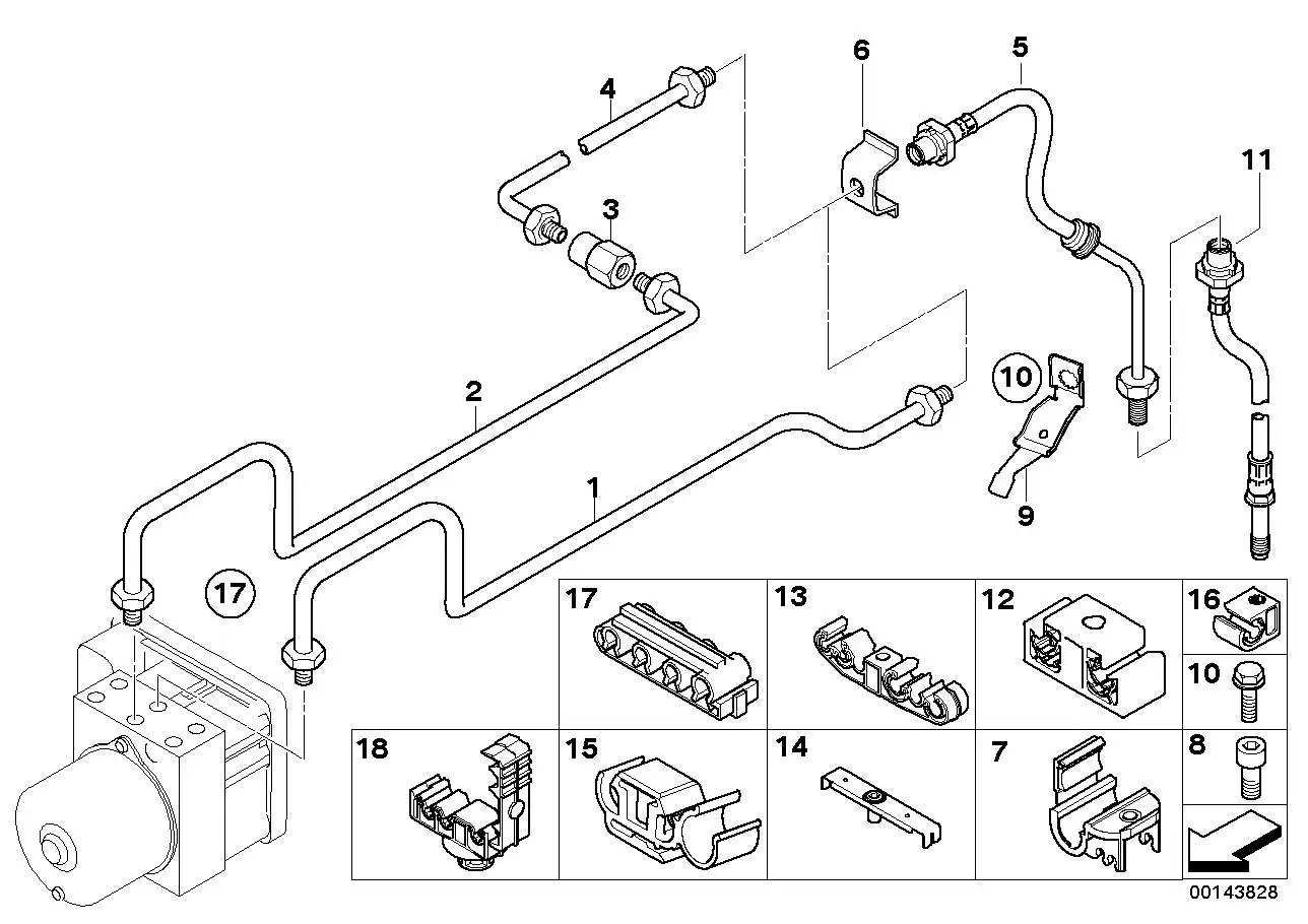 BMW Bremsschlauch E85 E86 34326757744 - Bildposition 11