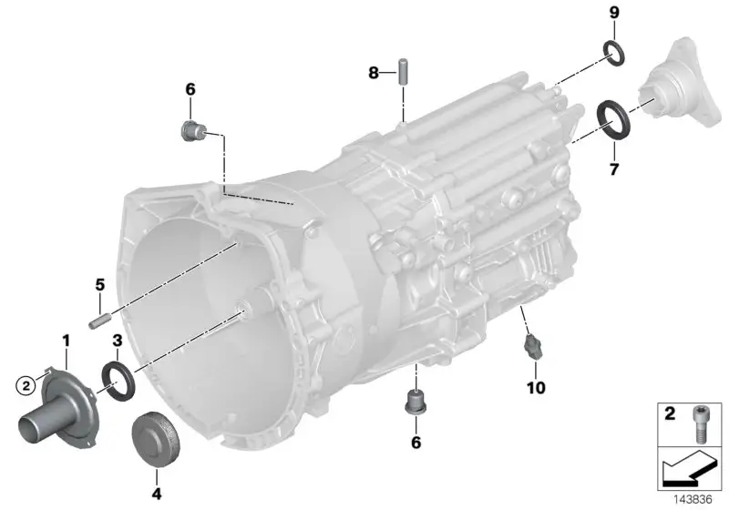 BMW Wellendichtring E39 E46 E53 E60 E61 E63 E64 E81 E82 E83 E87 E