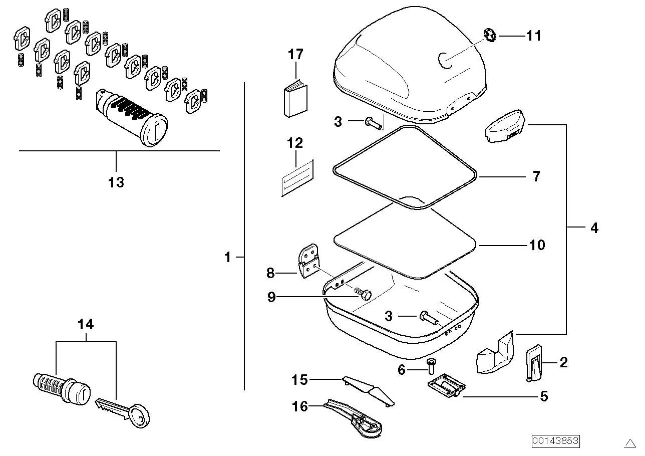 BMW Reparatursatz Schliesszylinder R13 51257660865