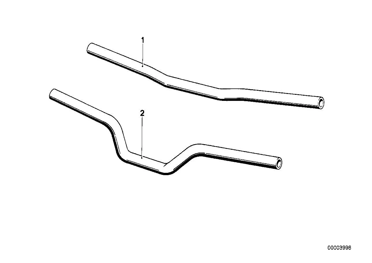 BMW Lenker hochgezogen Heizgriff chrom R50 R60 R75 R90 3271231324