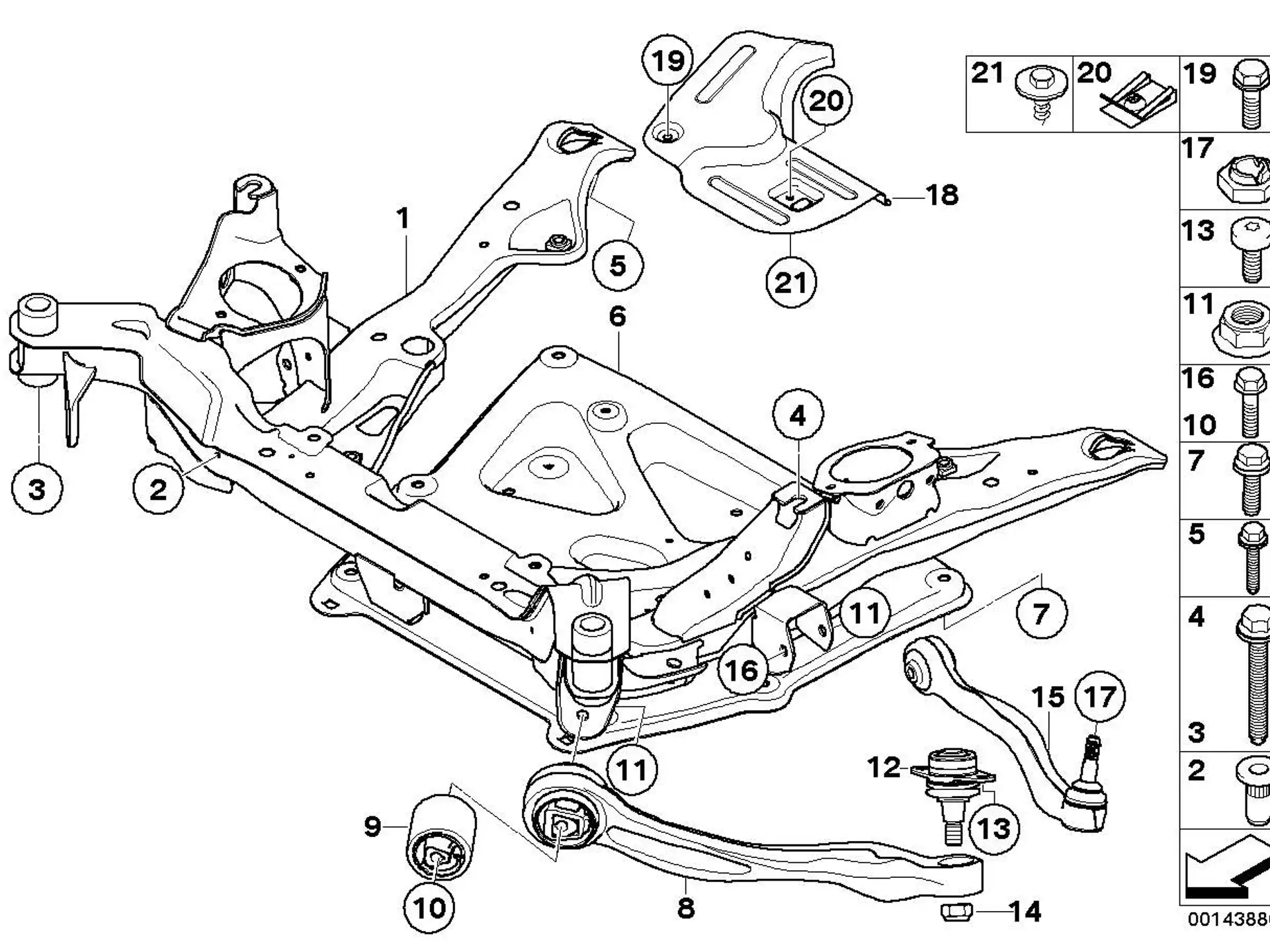 BMW Sechskantschraube E60 E61 07119902742