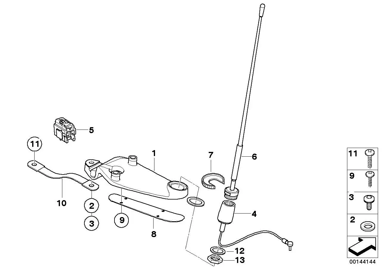 BMW HF Buchsengehäuse K30 61136906026