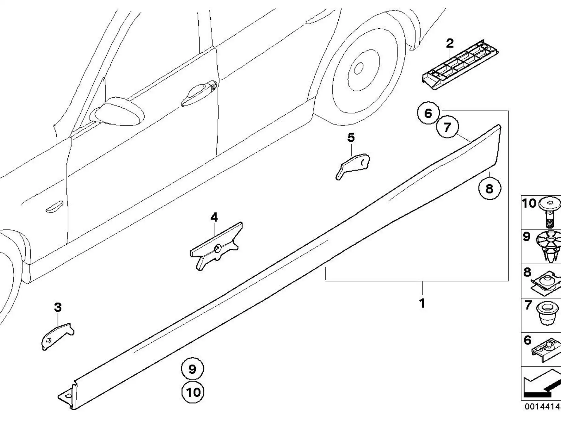 BMW Clip E90 E91 51777166869